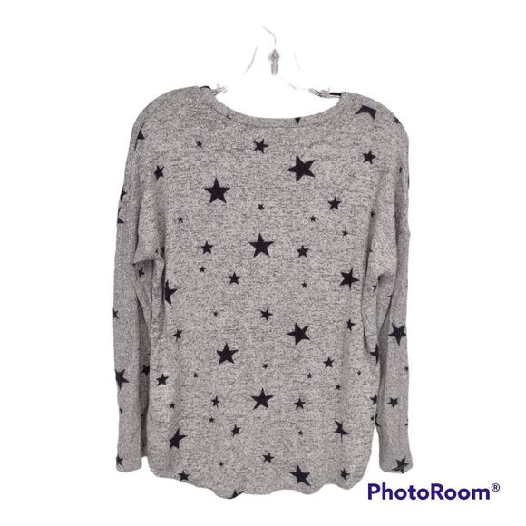Buffalo David Bitton NEW Star Print Gray/Black Comfy Soft Knit Tunic Sz S - Picture 3 of 12